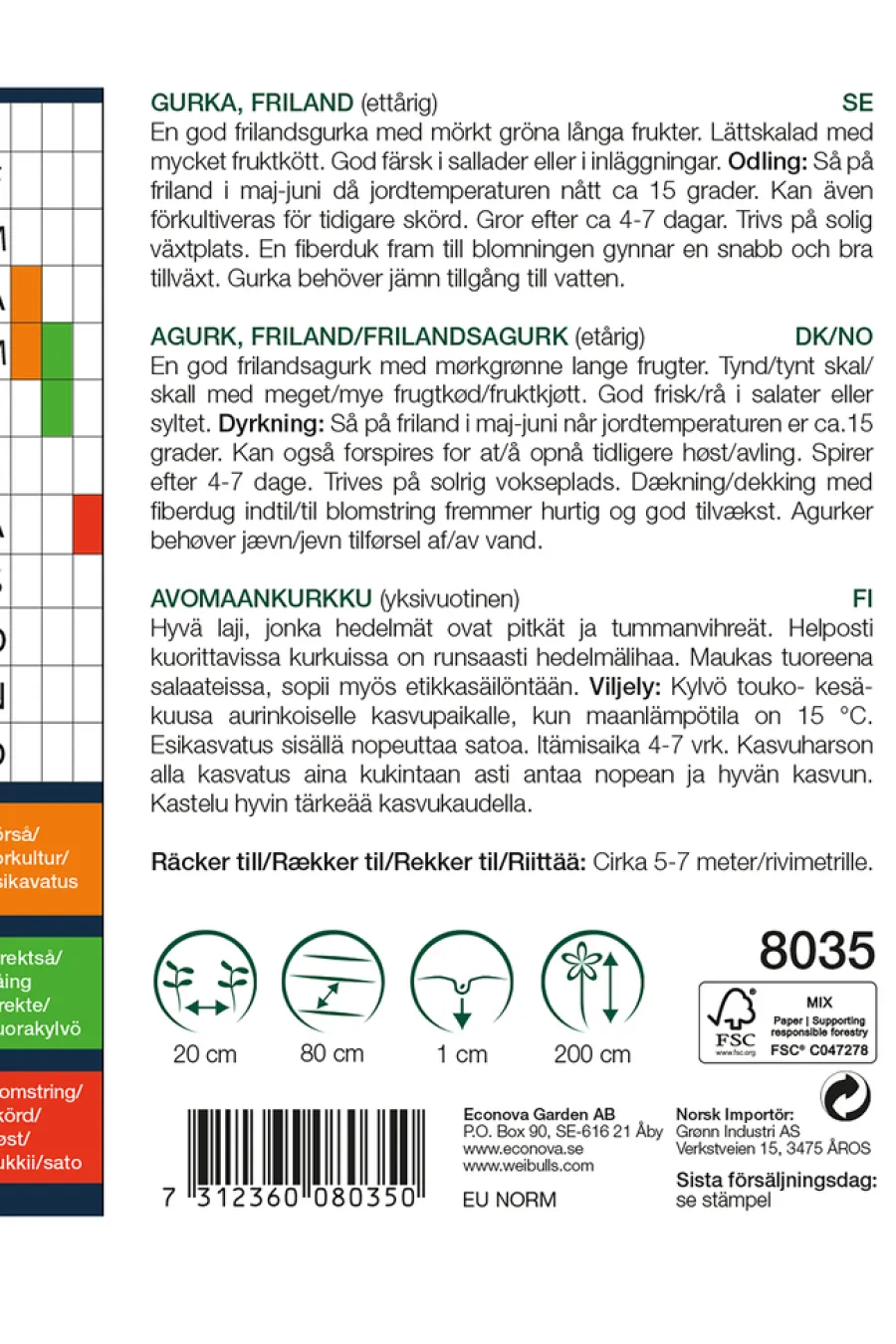 Weibulls Agurk 'Kinesisk slange' | Frø