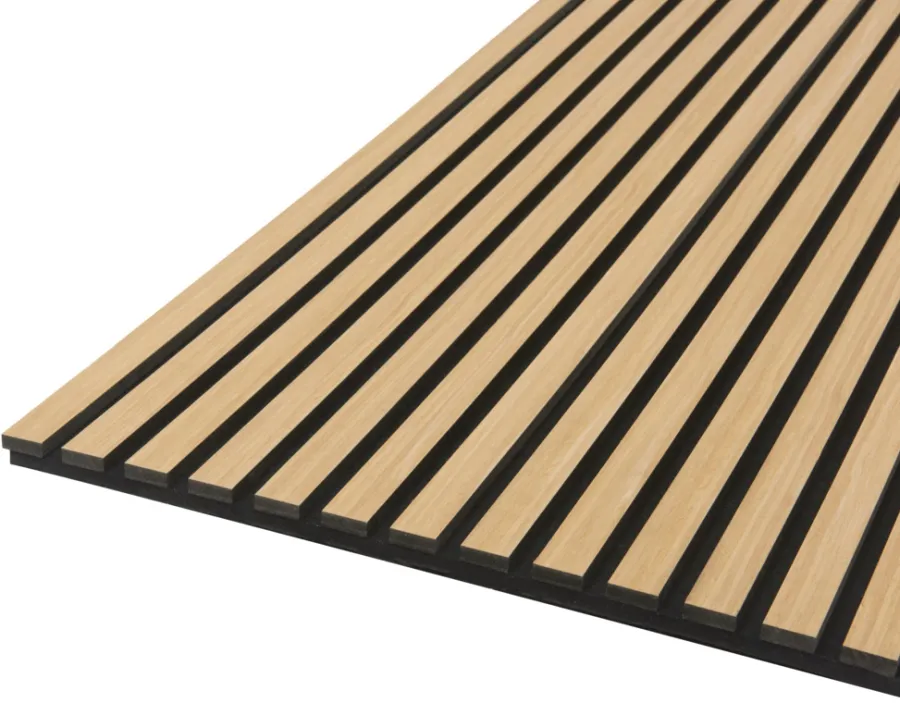 Fibrotech Akustikkpanel Quanti Light Oak 18 x 520 x 2440 mm | Akustikkpanel