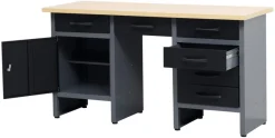 Arbeidsbenk med skap/skuffer 160 x 60 x 85 cm | Arbeidsbord & Reoler