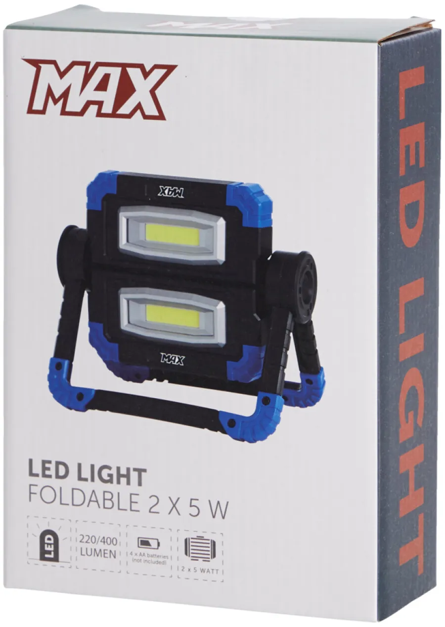 Arbeidslampe LED 2 x 5 W foldbar | Arbeidslamper