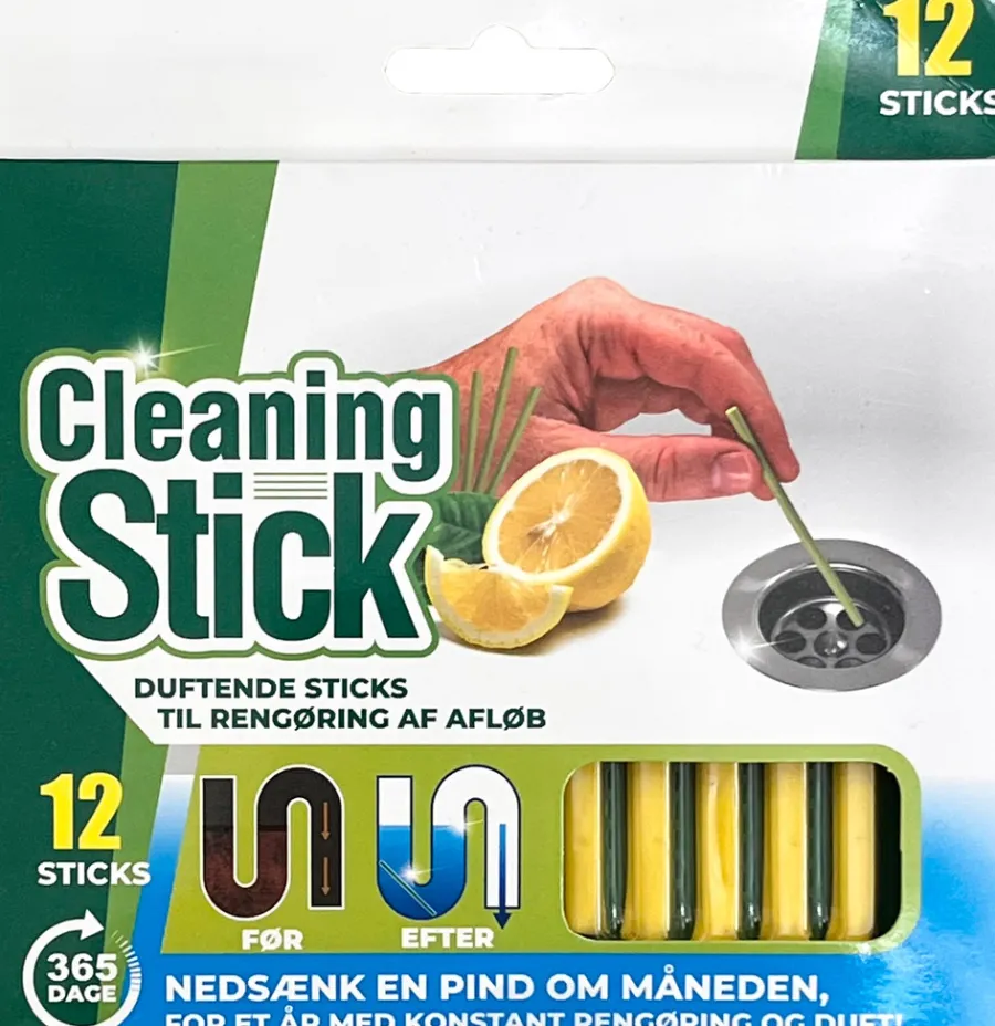 Avløpsrens Cleaning sticks 12-pk | Rengjøringsmidler