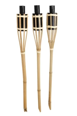 Bambusfakkel 60 cm - 3 stk. | Lys & Hagedekorasjoner