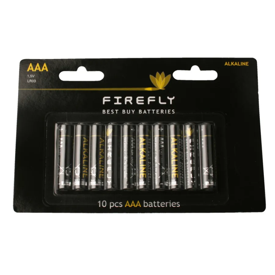 Firefly Batteri AAA 10-pk. - | Batterier