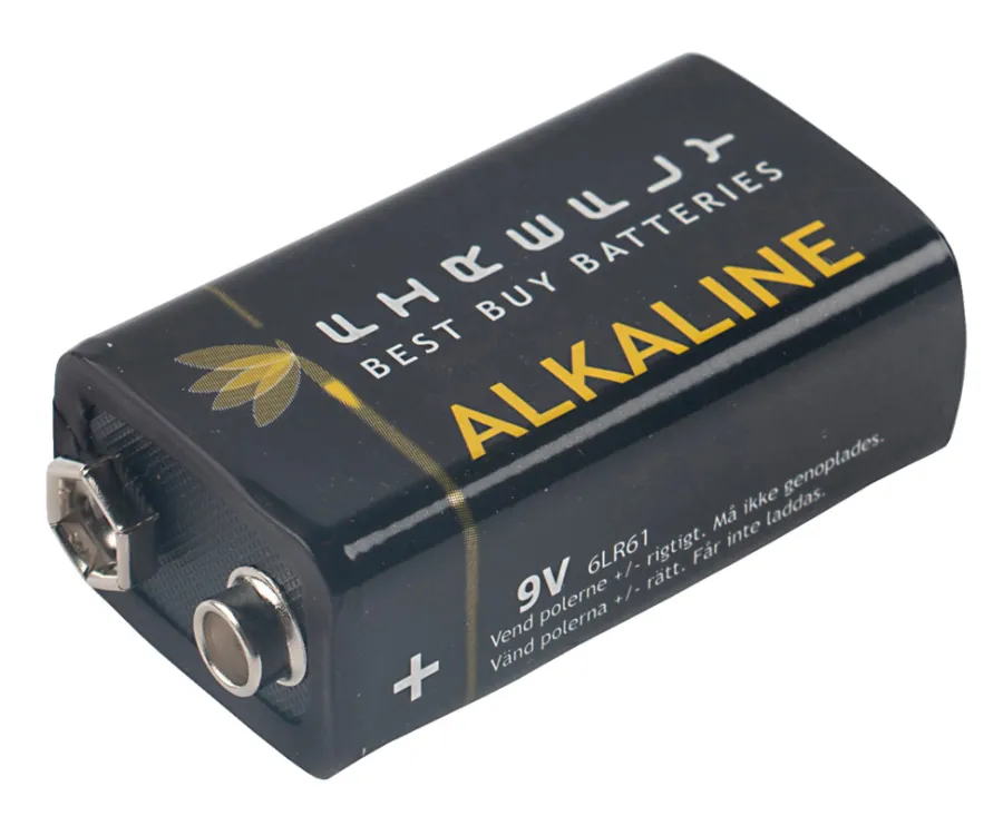 Firefly Batteri alkaliske 9 V 6LR61 1 stk. - | Batterier