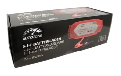 Autozone Batterilader 3,5-7A/12-24V - | Bilbatterier, El-Ladere & Ladekabler