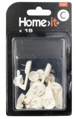 Home it Betongkroker - mix 15 stk. - hvit | Knagger & Knaggrekker