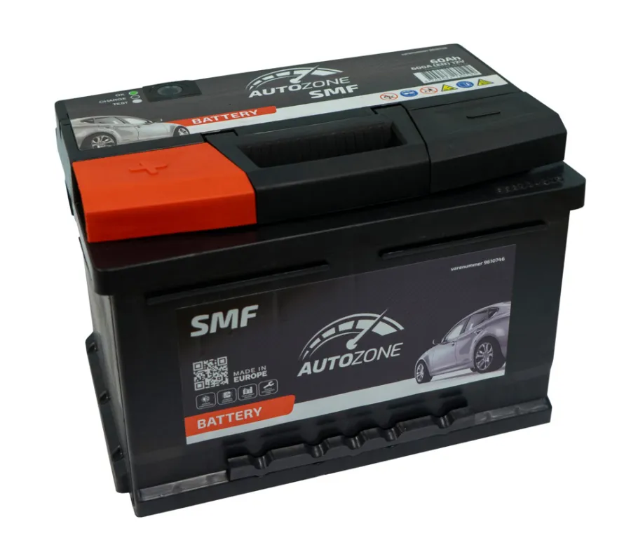 Autozone Bilbatteri 12V 60Ah (+v) | Bilbatterier, El-Ladere & Ladekabler