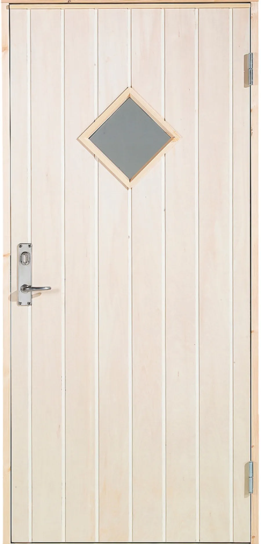 Boddør med vindu høyrehengt 94,8 x 205 cm | Dører & Karmer