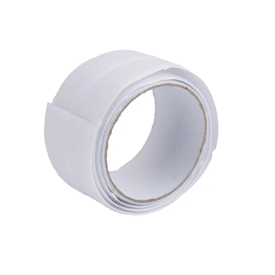 Borrelåsbånd hvit 24 mm x 1 meter | Limspiker|Tape