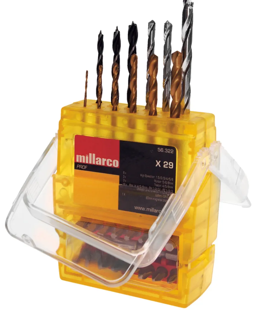 Millarco Borsett m/bits kombi 29 deler | Bor & Bits