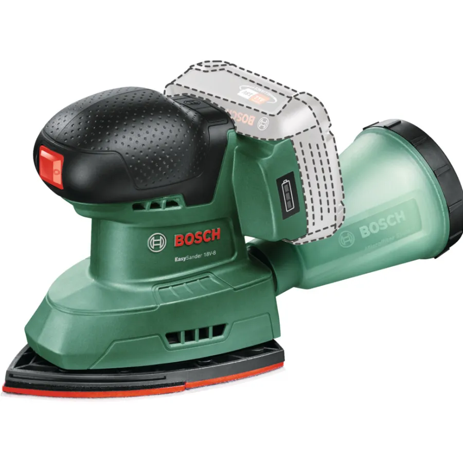 Bosch EasySander 18V-8 batteridrevet multisliper | Polerings- & Slipemaskiner