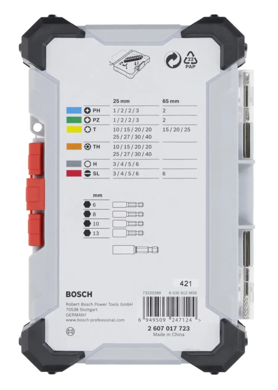 Bosch ExtraHard bitssett 43 deler | Bor & Bits