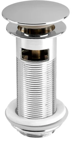 Bunnventil Push pop-up 1 1/4" krom | Reservedeler Til Servanter