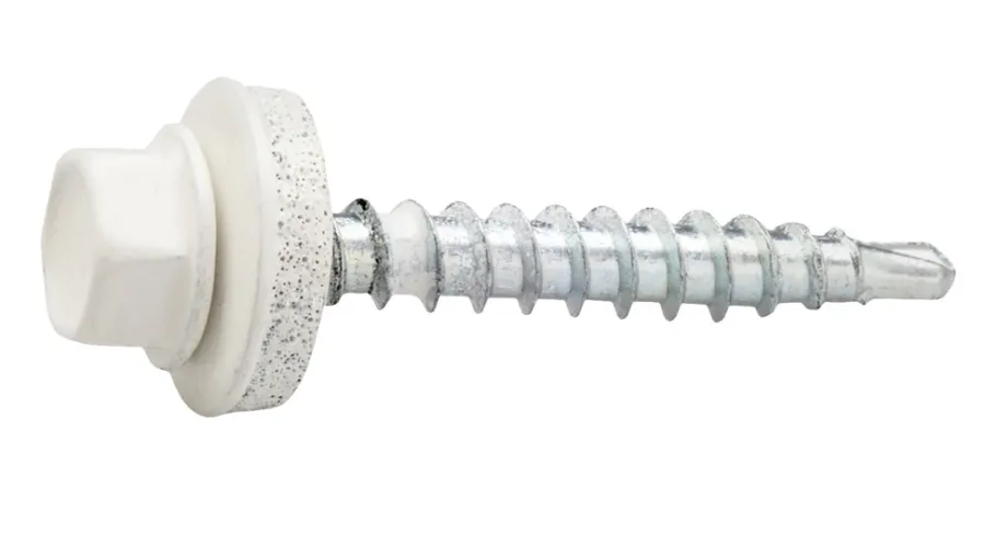 Heco Byggskrue 4,8 x 35 hvit - 250 stk. | Skruer