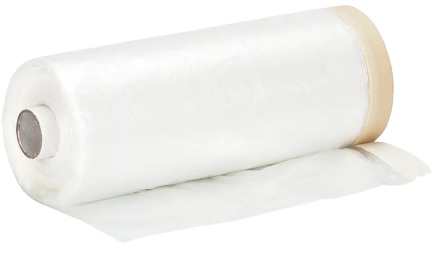 Luxi Dekkfolie med tape 140 cm x 33 meter | Maskering