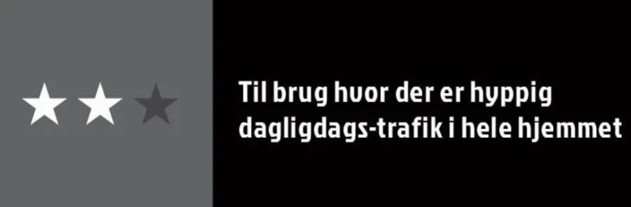 Dørmatte grå/svart 45 x 75 cm | Dørmatter