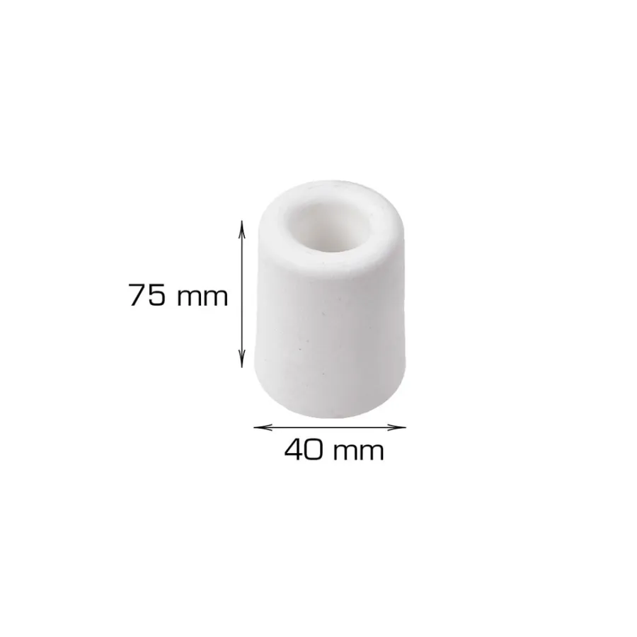 Home it Dørstopper Ø40 x H75 mm hvit plast | Dørstoppere