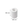 Home it Dørstopper Ø38 x H48 mm hvit plast | Dørstoppere