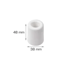 Home it Dørstopper Ø38 x H48 mm hvit plast | Dørstoppere