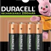 Duracell oppladbare batterier AA 4-pk. | Oppladbare Batterier