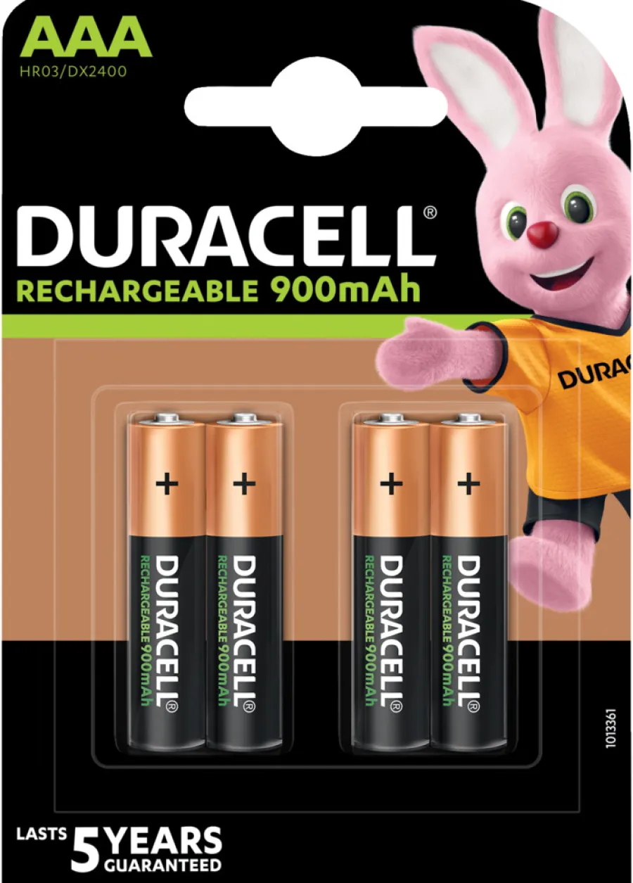 Duracell oppladbare batterier AAA 4-pk. | Oppladbare Batterier
