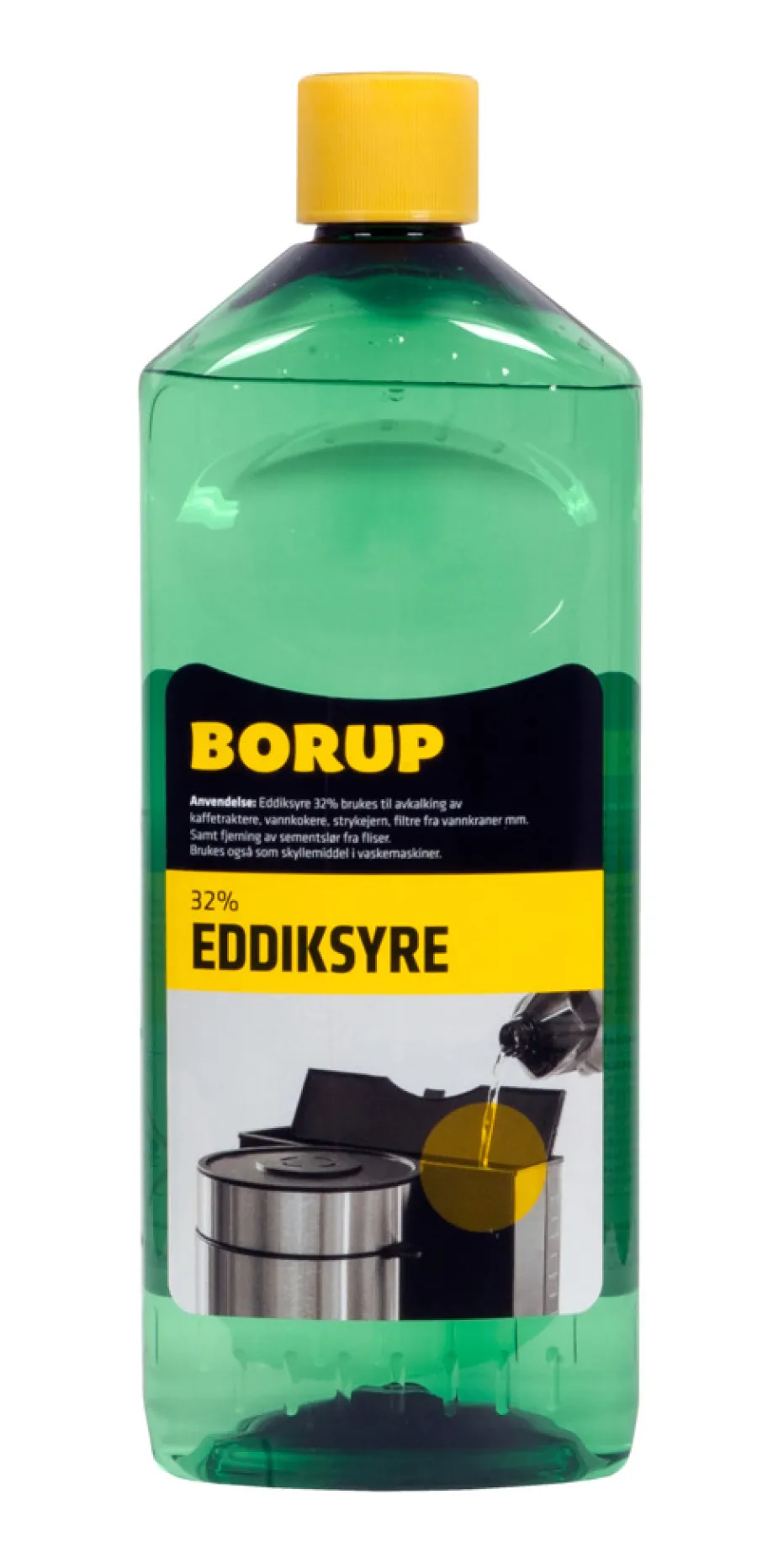 Borup Eddiksyre 32 % 1 liter | Øvrige Kjemikalier
