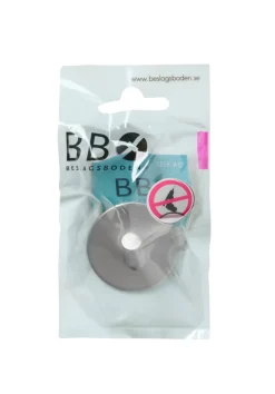 Beslagsboden Enkel krok selvklebende Ø48 mm - børstet | Håndkleholdere|Knagger & Knaggrekker