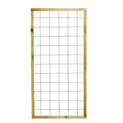 Espaliergjerde metall/tre rust 90 x 180 cm | Gjerder|Espalier