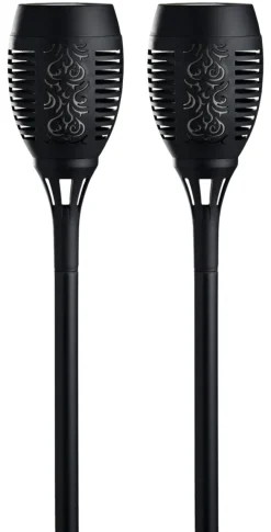 Garden Fakler med solceller Ø9 x H58 cm 2-pk. - ® | Lys & Hagedekorasjoner|Solcellelamper