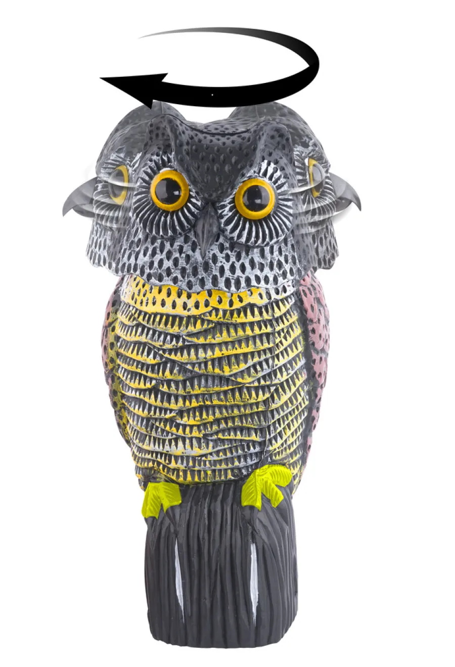 Fugleskremsel ugle - 20 x 18 x 39 cm | Avskrekkingsmidler
