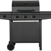 Grillexpert Gassgrill 3 brennere og sidebrenner svart - | Gassgrill