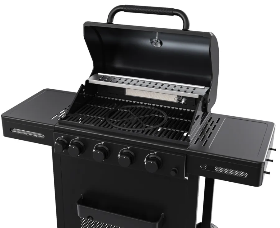 Grillexpert Gassgrill med 4 brennere og bakbrenner – | Gassgrill