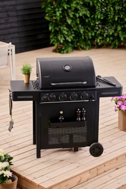 Grillexpert Gassgrill med 4 brennere og bakbrenner – | Gassgrill