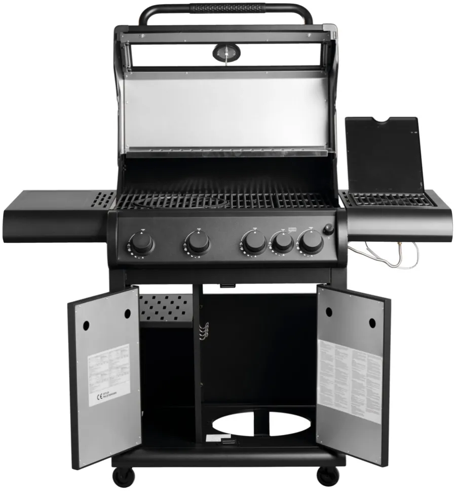 Grillexpert Gassgrill med 4 brennere og sidebrennere – | Gassgrill