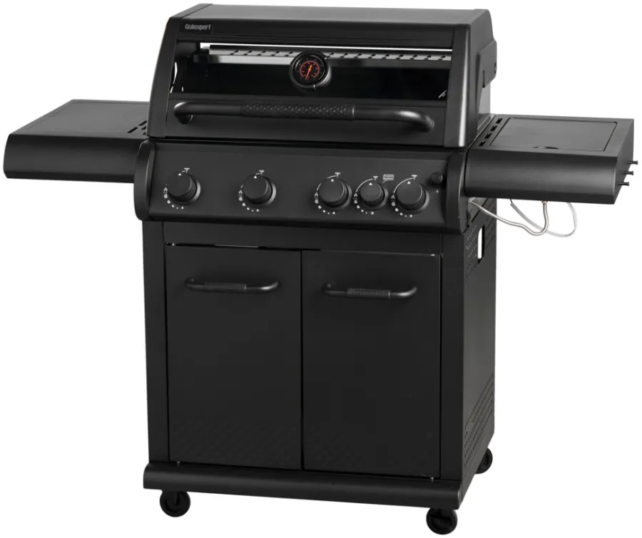 Grillexpert Gassgrill med 4 brennere og sidebrennere – | Gassgrill