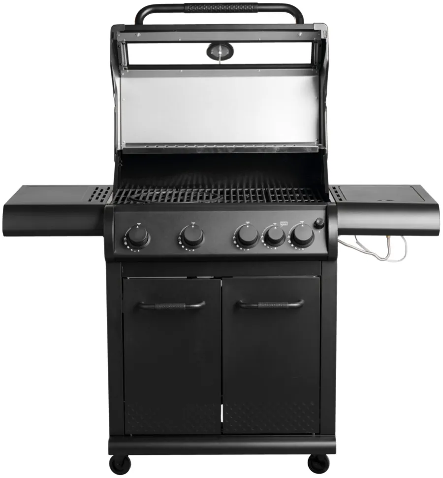 Grillexpert Gassgrill med 4 brennere og sidebrennere – | Gassgrill