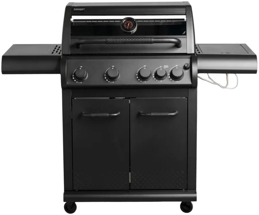 Grillexpert Gassgrill med 4 brennere og sidebrennere – | Gassgrill
