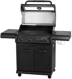 Grillexpert Gassgrill med 4 brennere og sidebrennere – | Gassgrill