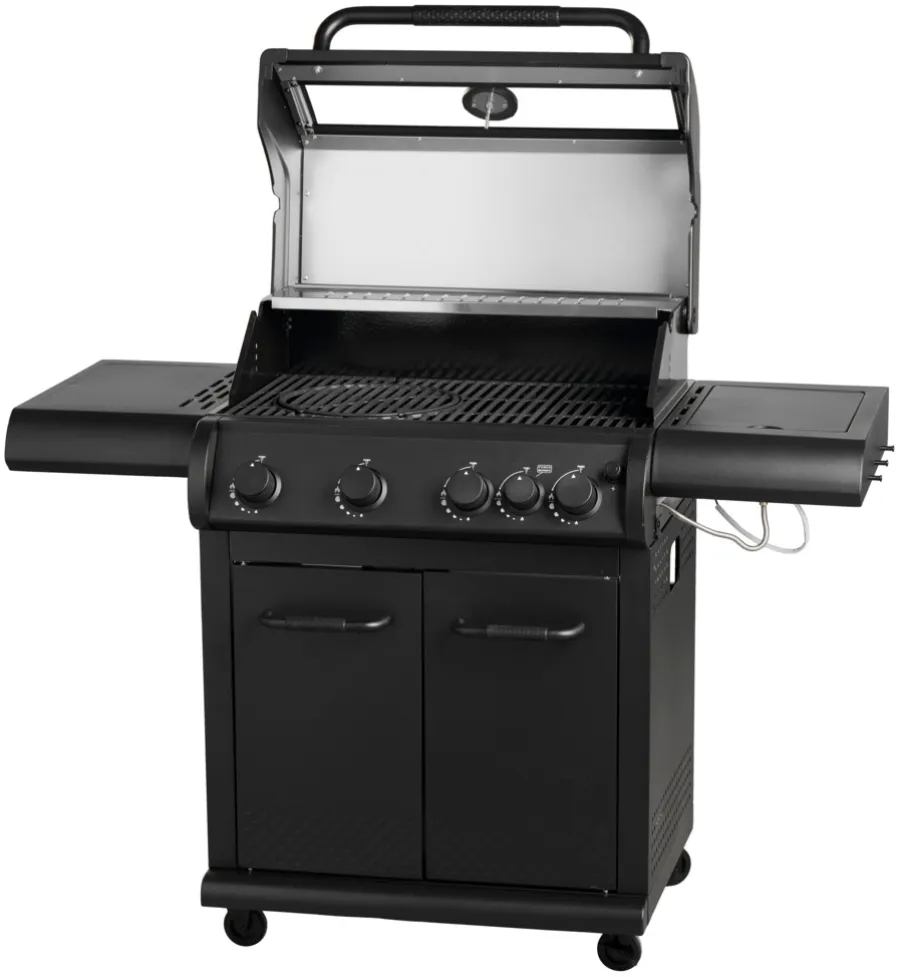 Grillexpert Gassgrill med 4 brennere og sidebrennere – | Gassgrill