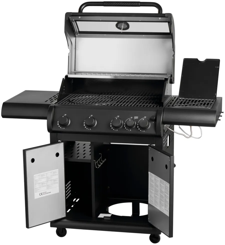 Grillexpert Gassgrill med 4 brennere og sidebrennere – | Gassgrill