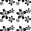Geyser ® Black Flower dusjforheng 180 x 200 cm | Dusjforheng