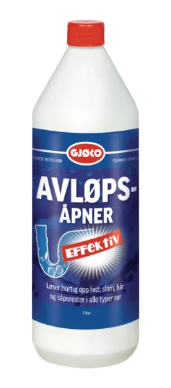 Gjøco avløpsåpner 1 liter | Rengjøringsmidler