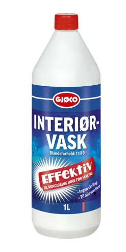 Gjøco Interiørvask 1 liter | Grunnrens|Rengjøringsmidler