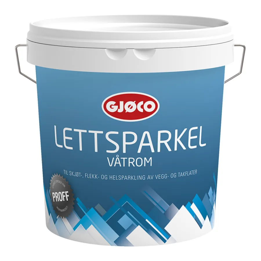 Gjøco Proff Lettsparkel til våtrom 3 liter | Sparkelmasse