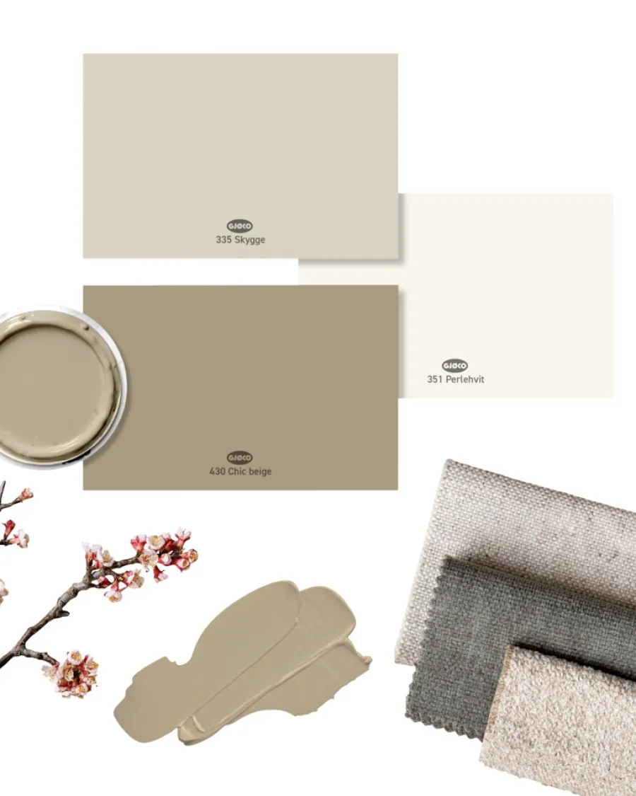 Gjøco Silkematt Rom akrylmaling 2,7 liter – Chic Beige 430 | Veggmaling