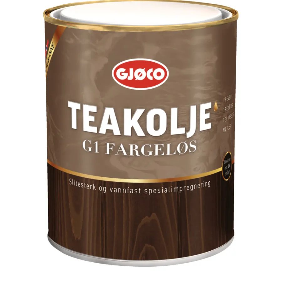 Gjøco Teakolje matt G1 Båtimpregnering 0,75 liter | Båtutstyr & Båtpleie