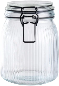 DAY Glasskrukke riflet 0,9 liter - | Oppbevaringsglass