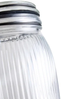 DAY Glasskrukke riflet 0,9 liter - | Oppbevaringsglass