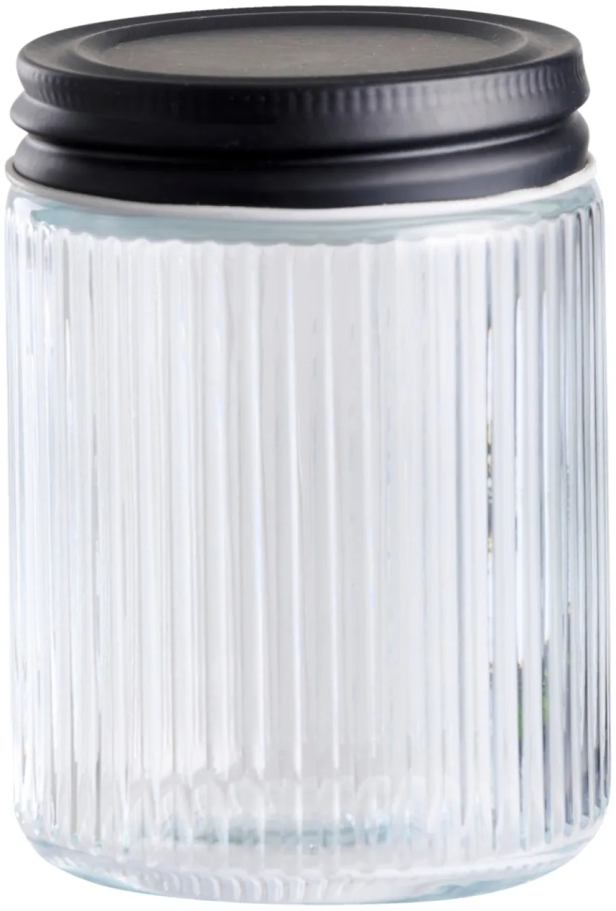 DAY Glasskrukke riflet m/skrulokk 0,25 liter - | Oppbevaringsglass