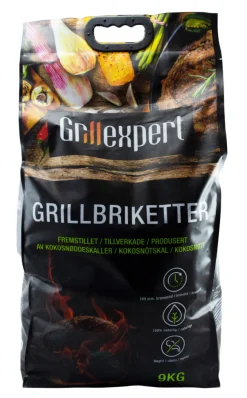 Grillexpert Grillbriketter 9 kg - | Kullgrill & Briketter